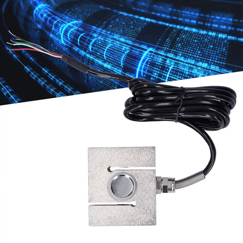 Heavy Duty Tensile And Compression Force Sensor For Industrial Automation And Control Systems One Ton Load Measurement S Type Transducer with cable