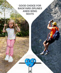 Beefy Built Tough Zip Line Pulley Tandem Speed Double Pulley 30KN 6700LBS Breaking Strength for backyard zipline and rigging