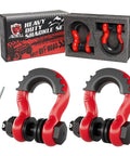 Three Quarter Inch D Ring Shackle Two Pack With Forty Five Thousand Pound Break Strength Built Tough Seven Eighth Inch Pin Anti Theft Screws