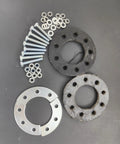 44 Tooth Sprocket And Clamp Assembly With 6 Hole And 9 Hole Pattern For 66cc 80cc Gas Motor Engine Kit Easy Install Set Works With 415 And 415H Chain Compatibility components shown with bolts and washers