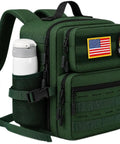 9L Mini Tactical Backpack For Men And Women, Lightweight Waterproof 1000D Oxford Gear Bag, front side view with flag patch