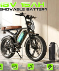 Unstoppable 1500W Peak Electric Mountain Bike For Adults with Fat 20X4 Tires and Removable 48V 15Ah Battery charging indoors