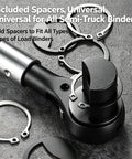 Heavy Duty Ratchet Cargo Winch Tensioner Bar 18 And 22 Inch Reversible Tool With Ergonomic Handle spacers close-up
