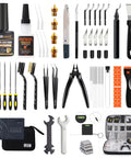 Pro Grade 84 Piece 3D Printer Tools Kit With Slotted Organizer Bag PTFE Nozzle Coating T12 Needle Files Deburring Tool
