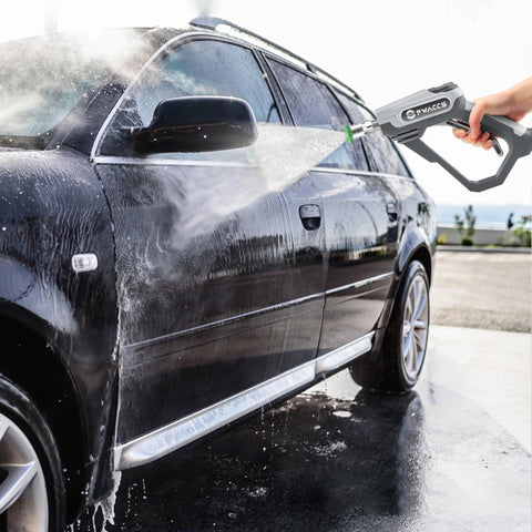 Using Foam Cannon For Car Wash Kit With One Quarter Inch Quick Connector And M22 Inlet 4000 PSI Short Pressure Washer Foam Gun