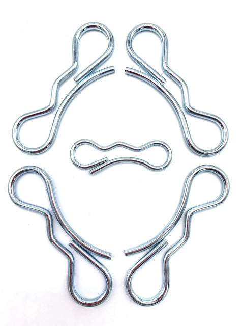 Bow Tie Lock Cotter Pins Deck Clip Set Five Pack For Lawn Mower Deck Linkage No Fuss Direct OEM Replacement For 532194209 And 532194208 Fits Craftsman Poulan Mowers, five zinc steel clips