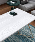 Table with White Wood Peel and Stick Wallpaper Roll 15.8 x 394 Inches For Cabinets, Countertops, Desks, Dining Tables, And Old Furniture Waterproof Removable Self Adhesive Shelf Liner For Easy DIY Renovation And Stain Resistant applied