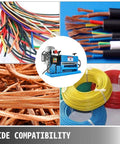 Wide view showing Industrial Auto Wire Stripping Tool Workhorse with 11 channels and 10 blades for copper wire recycling.