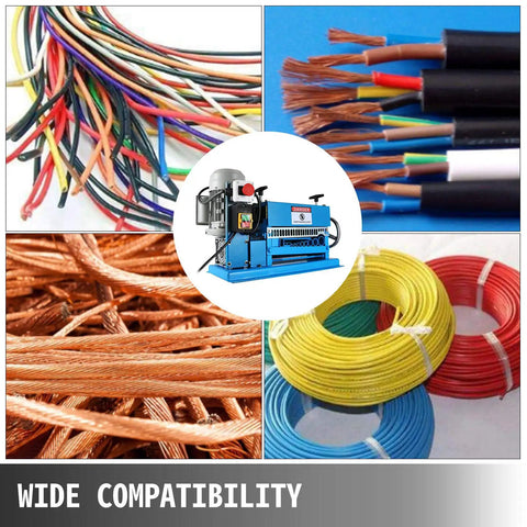 Wide view showing Industrial Auto Wire Stripping Tool Workhorse with 11 channels and 10 blades for copper wire recycling.