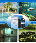 One Third HP Submersible Water Pump 2400 GPH Portable Thermoplastic Sump Pump For Pools Basements Gardens Ponds Easy Transfer