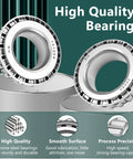 Heavy Duty Four Pack 7,000 Lb Boat Trailer Axle Bearings Kit With Double Lip Grease Seals 25580 14125A close-up view