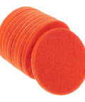 Premium 10 Pack Orange Nylon Wood Sanding Discs With Hook And Loop Design for rapid grinding in automotive work.