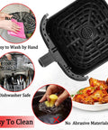 No Mess Game Changer Air Fryer Crisp Plate And Grill Rack Built For Instant Pot Vortex Plus 5 8 Qt And 6 Qt XL Models shown cleaned and easy to use.