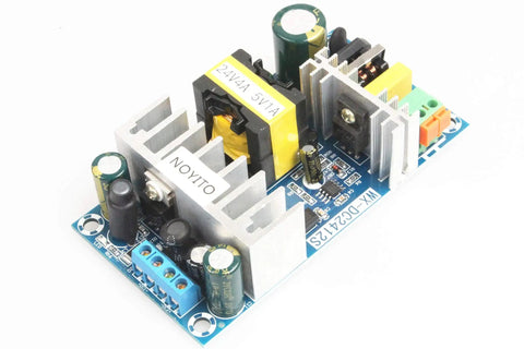 Dual Output AC To DC Isolated Power Supply Module with 24V 4A and 5V 1A wide input 90-256V AC 120W industrial grade