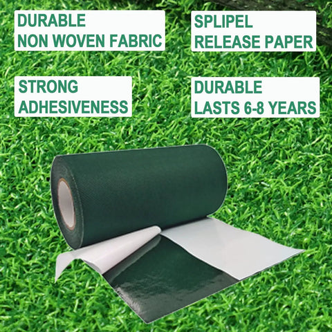 Self Adhesive Turf Seam Tape for Artificial Grass with strong adhesiveness, non-woven fabric, size 6 x 65.6 inches