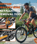 Beast Bottom Bracket Removal And Installation Tool Kit With Bearing Press Lightweight Aluminum Alloy Bike BB Tool