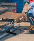 Workhorse Welding Pliers For Pros Copper Forged 300A Electric Welding Clamp Hand Tool in use during industrial metalwork