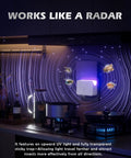 No Nonsense Plug In Fruit Fly Trap For Indoor Spaces Featuring Dual Wavelength Bulbs Paired With Eleven Sticky Refill Pads, in kitchen with UV light.