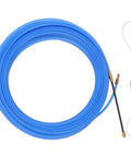 Pro Grade Fish Tape Wire Puller For Through Wall Electrical Jobs, Heavy Duty Nylon Cable Guide that includes 66 ft blue nylon pull tape.