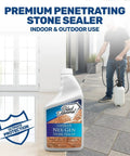 Nex Gen Natural Stone Penetrating Sealer for Granite Marble Travertine Limestone Concrete Grout Tile Brick Slate Floors and Patios bottle