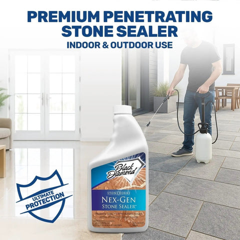 Nex Gen Natural Stone Penetrating Sealer for Granite Marble Travertine Limestone Concrete Grout Tile Brick Slate Floors and Patios bottle