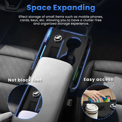 Silicone Center Console Organizer for 2025 2026 Chevy Equinox Not for Equinox EV Anti Scratch Protective Pad Cover Cup Holder Tray Storage Box and Silicone Shift Panel Trim Cover Custom Fit Interior Accessory
