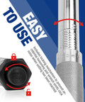 Heavy Hitter Adjustable Torque Wrench Set featuring three square drive heads, showing locking mechanism and torque settings.