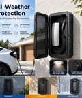 Built Like A Tank Ev Charger Enclosure For Outdoor Wall Mount Boxes with waterproof design and integrated LED light.