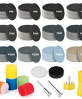 372 Piece 1 Inch Sanding Disc Set With Hook And Loop Backing Drill And Rotary Tool Polishing Kit with various grits and accessories