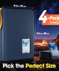 4 Pocket Top Loader Binder For 144 Cards In 3x4 Toploaders, Side Loading Card Organizer With Clear Window For Pokemon, MTG