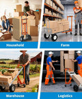 All In One 4 In 1 Convertible Aluminum Hand Truck With 1000 LB Capacity in household, farm, warehouse, logistics use