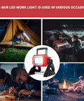 35W 5000LM Corded and Cordless Work Light Powered by Milwaukee 18V Battery or AC for Camping and Vehicle Repair