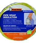 Foil Backed Fiberglass Pipe Wrap 3 Inch By 1 Inch By 25 Feet Durable And Easy To Install Heat Resistant Insulation packaging