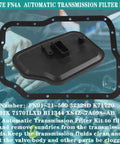 4F27E FN4A Transmission Filter Kit With Oil Pan Gasket For 1998-2018 Ford Focus Fiesta EcoSport Mazda 5 6 8 Axela Wagon Verisa Biante Replaces FN01-21-500 XS4Z-7A098-AB
