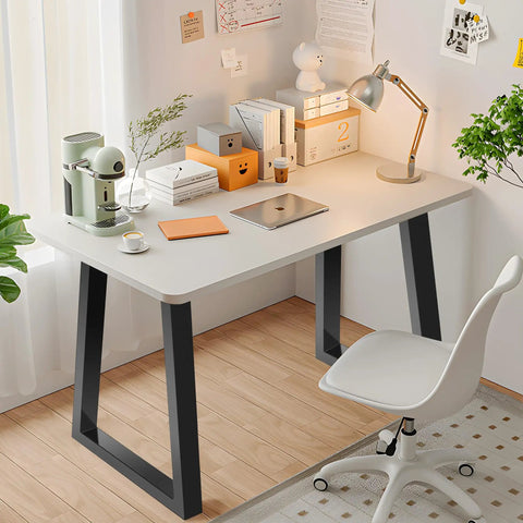Beefy 28 Inch Trapezoid Metal Table Legs 2 Pack Solid Steel DIY Furniture Legs For Dining Tables Coffee Tables Desks Office