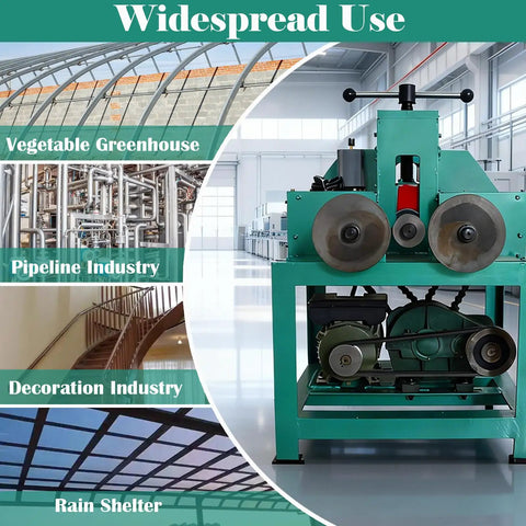 Dang Solid Heavy Duty 1.5Kw Electric Pipe Bender for bending metal pipes in various industries like greenhouses and pipelines.