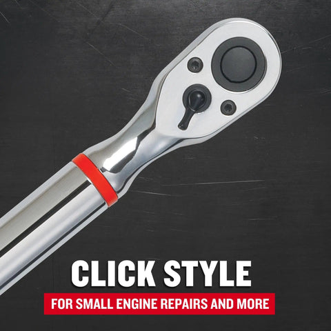 Digital Torque Wrench For 1/2-Inch Drive, 50-250 Ft-Lb Range, close-up of ratchet head and handle on dark background