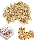 120 Pcs 3D Printing Brass Heat Set Inserts Knurled M3x5.7x4.6Mm For Secure Embedding In Plastic Parts Laptops Automotive Shells And DIY Projects