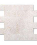 Creamy Stone Peel And Stick Backsplash Tiles For Kitchen And Bathroom Self Adhesive PVC Wall Tiles 12x12 In 0.16 In Thick