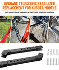 Telescoping 3 Point Stabilizer Kit For BX Series Tractors Beefy Steel Adjustable Length And Angle Quick Hookup