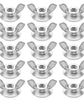20 Pack Hurricane Shutter Wing Nuts 1/4-20 With Washer Base For Quick Release Storm Panels, Butterfly Screws, home improvement
