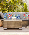 Outdoor Throw Pillows Set Of 2 18x18 Waterproof Weather Resistant Cushions With Inserts on patio furniture