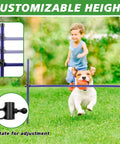 Dog jumping over Heavy Duty Metal Dog Agility Course Set For Backyard Training With Adjustable Height Jumps And Hurdles Rust Resistant Alloy Steel Obstacle Course Three Pack