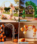 Festive setups with Beefy 7 Point 2 Foot By 4 Point 3 Foot Balloon Arch Stand Made Of Metal Pergola Arbors for various occasions.