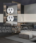 Three Pack Mirror Acrylic Outlet Covers And Light Switch Plates For Modern Homes Durable Mirrored Wall Plates close-up