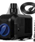 1600GPH Submersible Water Pump For Ponds And Aquariums With 100W Motor with included accessories and cord