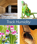 No Fuss Smart Temperature And Humidity Monitor With App Alerts Water Resistant Sensor For RV Fridge Freezer Or Home Use Plug And Play Setup Real Time Readouts Heat Index And Humidity Trends, track humidity in attic, plants and guitar room