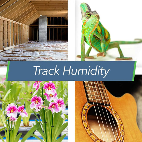 No Fuss Smart Temperature And Humidity Monitor With App Alerts Water Resistant Sensor For RV Fridge Freezer Or Home Use Plug And Play Setup Real Time Readouts Heat Index And Humidity Trends, track humidity in attic, plants and guitar room