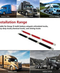 Upgrade Your Rig With This No Fuss Positive And Negative Battery Terminal Bus Bar Cable Set That Snaps Right Onto Volvo Vn Vnl And Vnm Semis From 2004 To 2019, showcasing installation range.