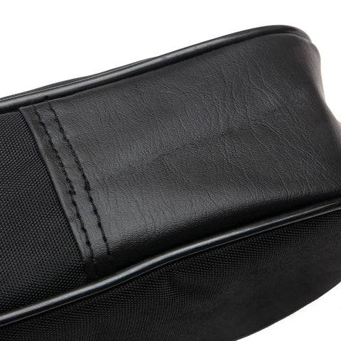 Close-up view of the Rugged Waterproof Sword Case With Padded Lining And Shoulder Strap, highlighting durable stitching details.